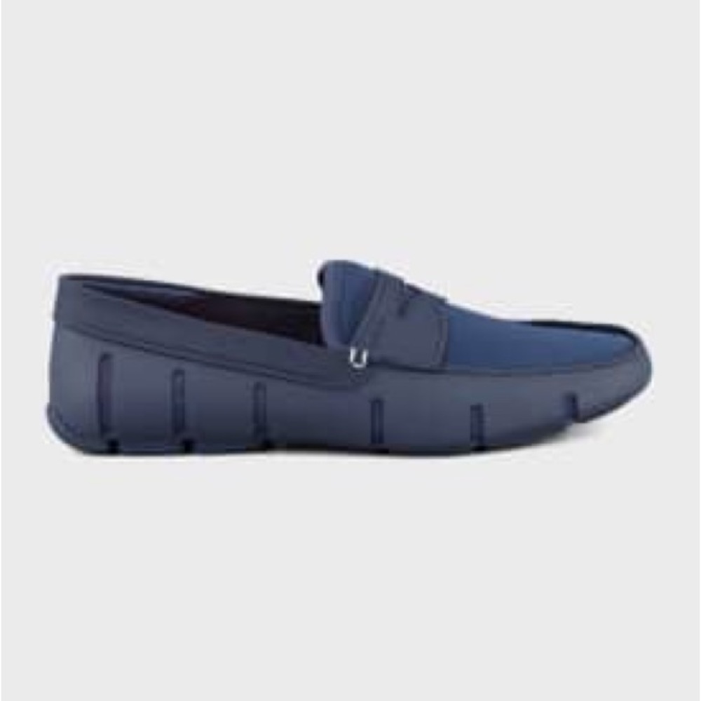 New Swims Navy Blue Mens Water Boat Shoes Loafers 11.5 $160